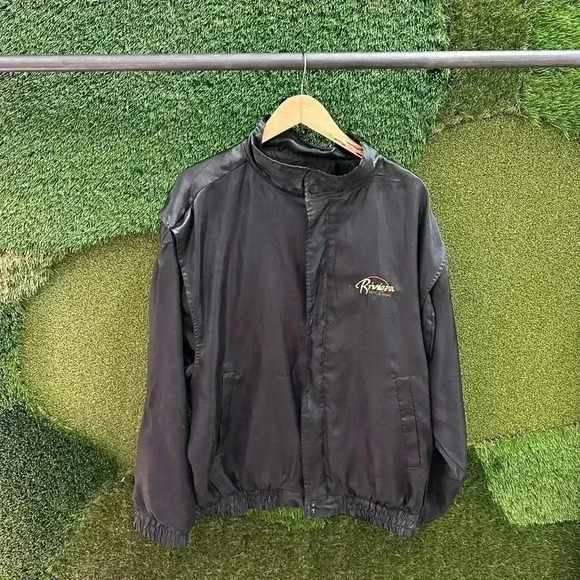 Vintage Other - Vintage Riviera Satin Jacket  Size XXL